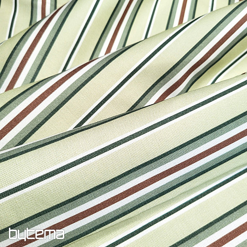 Decorative fabric GREEN STRIPES