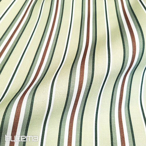 Decorative fabric GREEN STRIPES