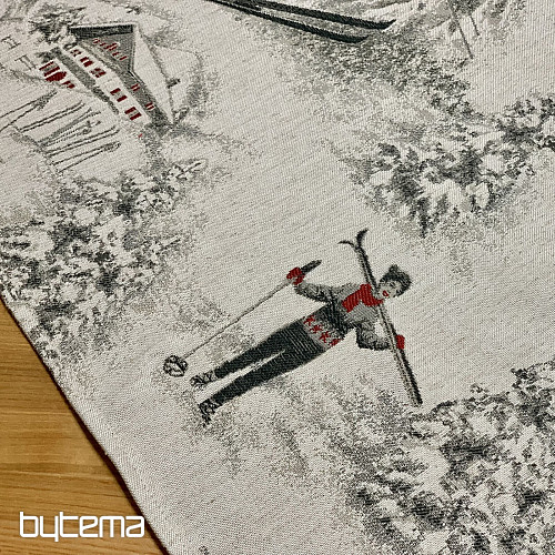 Luxury tablecloth and scarf SKI ALPINE