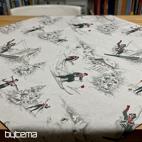 Luxury tablecloth and scarf SKI ALPINE
