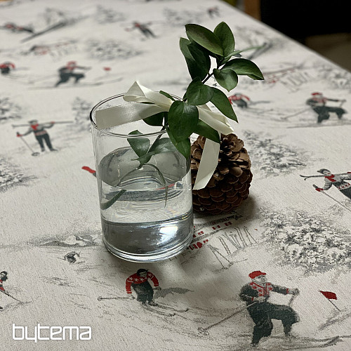 Luxury tablecloth and scarf SKI ALPINE