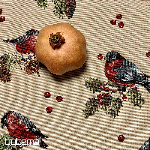 Christmas table setting WINTER BIRDS