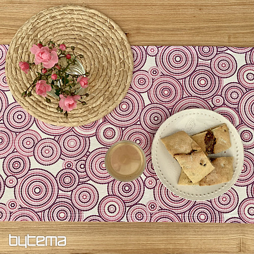 Decorative fabric MANDALA ECO lila