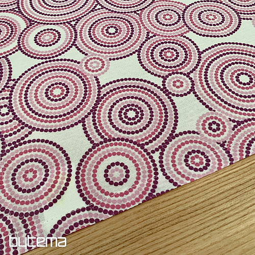 Decorative fabric MANDALA ECO lila