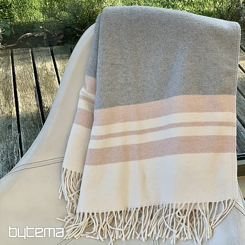 Blanket PINK WITH FRINGES