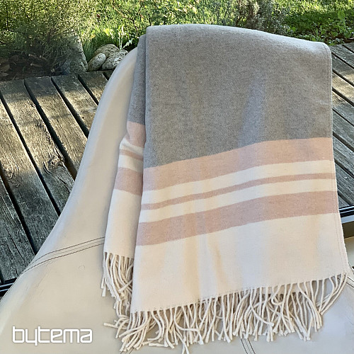 Blanket PINK WITH FRINGES