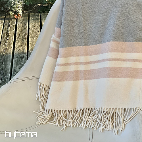 Blanket PINK WITH FRINGES