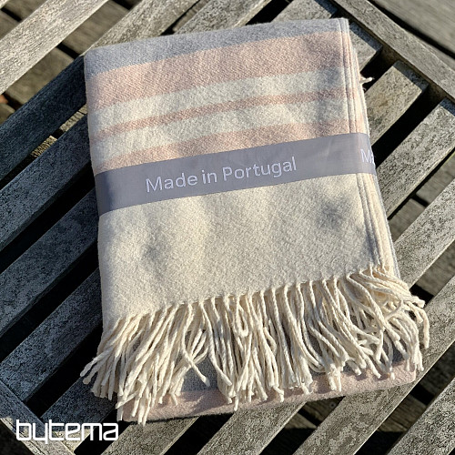 Blanket PINK WITH FRINGES