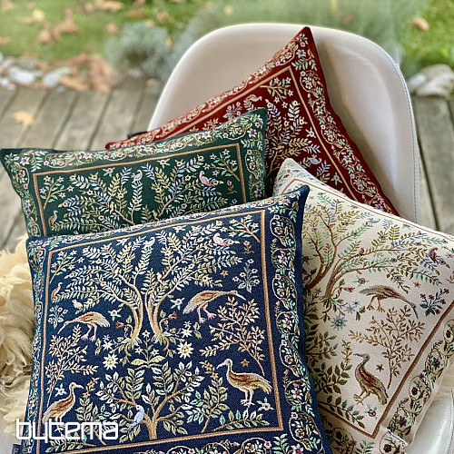 Tapestry pillowcase WILLIAM MORRIS burgundy