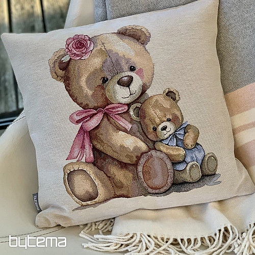 Tapestry cushion cover MISS BEAR