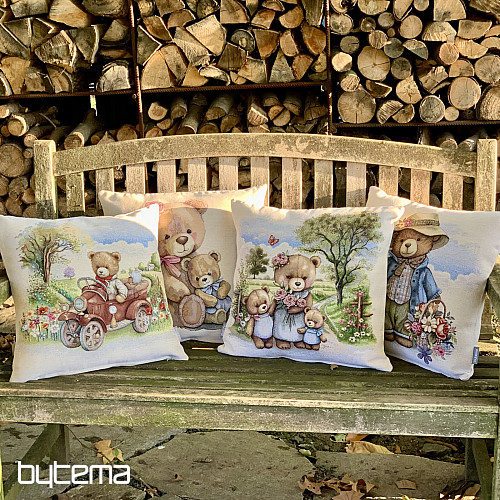 Tapestry cushion cover MISS BEAR
