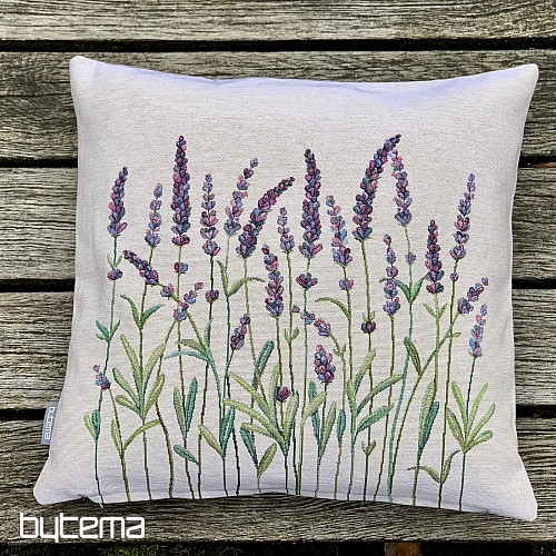 Tapestry cushion cover LAVENDER STEMS
