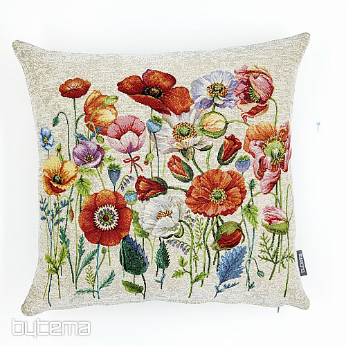 Tapestry cushion cover POPPY ROMANCE