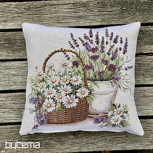 Tapestry cushion cover BEAUTY IN A BASKET