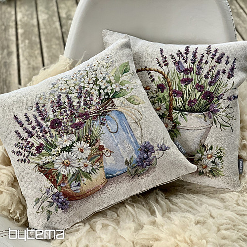 Tapestry cushion cover BEAUTY IN A BASKET