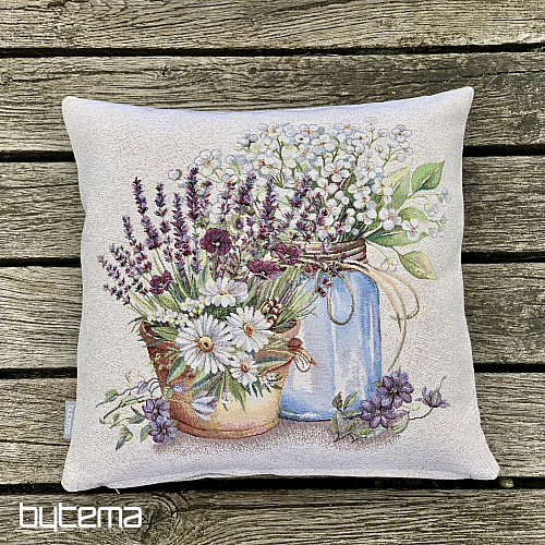 Tapestry cushion cover BEAUTY IN A FLOWER POT