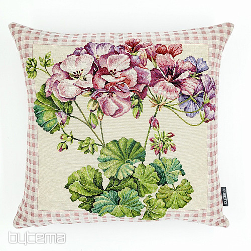 Tapestry cushion cover PELARGONIE