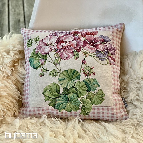 Tapestry cushion cover PELARGONIE