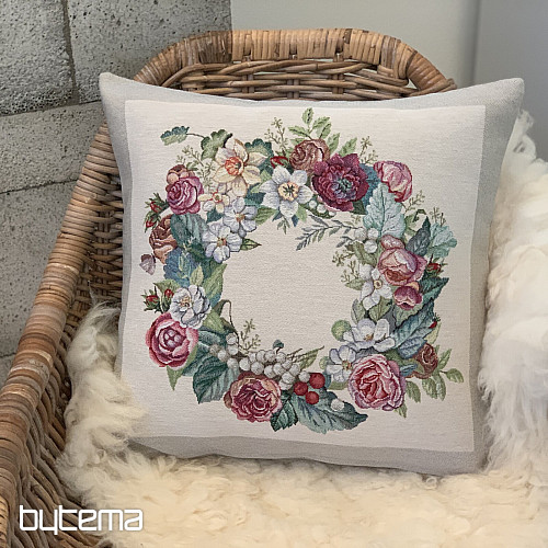 Tapestry cushion cover WREATH FOR JOY