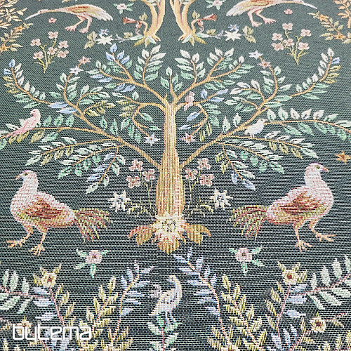 Tapestry fabric WILLIAM MORRIS green