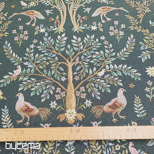 Tapestry fabric WILLIAM MORRIS green