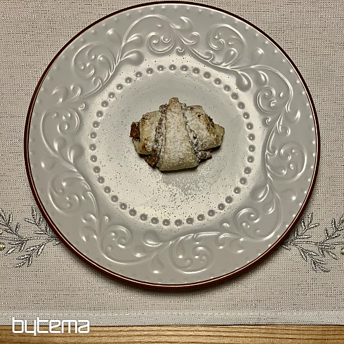 Embroidered Christmas tablecloth and shawl SILVER MISTLE