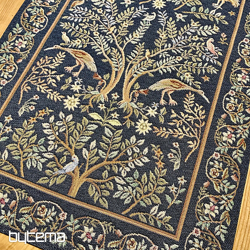 Tapestry tablecloth and scarf WILLIAM MORRIS blue