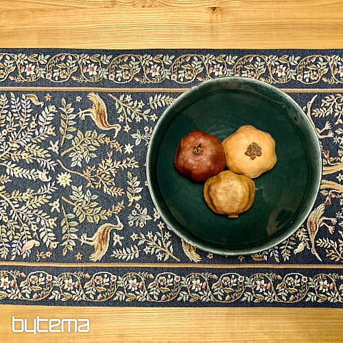 Tapestry tablecloth and scarf WILLIAM MORRIS blue