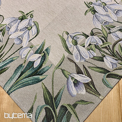 Tapestry tablecloth and scarf LITTLE SNOWFLAKES