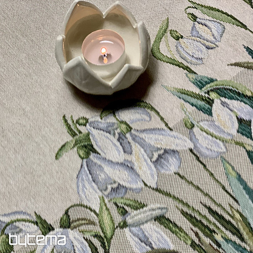 Tapestry tablecloth and scarf LITTLE SNOWFLAKES