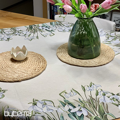 Tapestry tablecloth and scarf LITTLE SNOWFLAKES