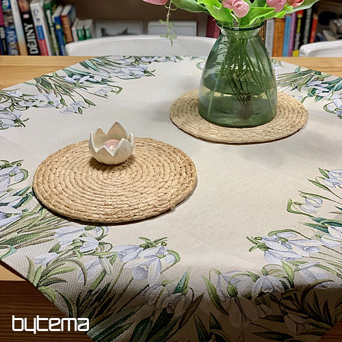 Tapestry tablecloth and scarf LITTLE SNOWFLAKES