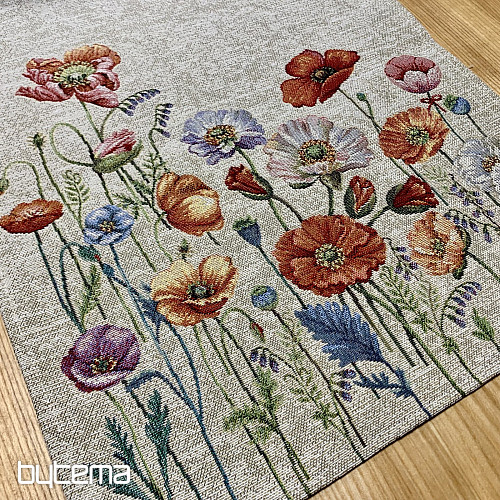 Tapestry tablecloth and scarf POPPY ROMANCE
