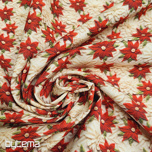 Cotton fabric CHRISTMAS STARS MINI