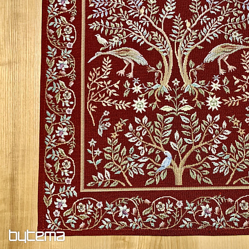 Tapestry tablecloth and scarf WILLIAM MORRIS burgundy