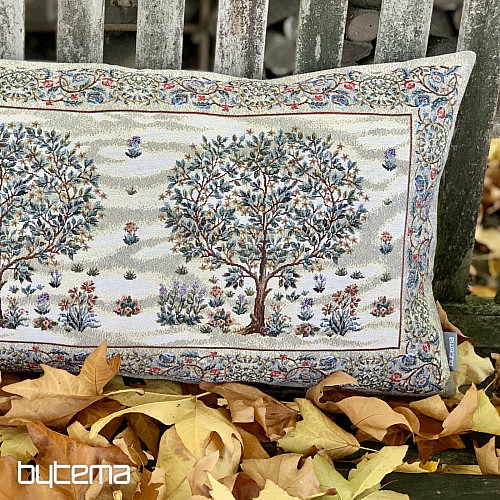 Tapestry cushion TREE OF HAPPINESS beige