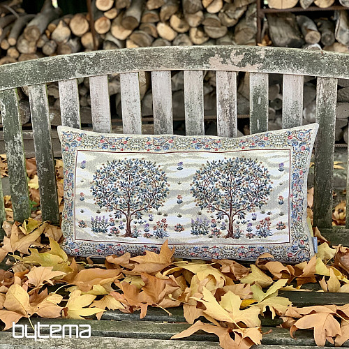 Tapestry cushion TREE OF HAPPINESS beige