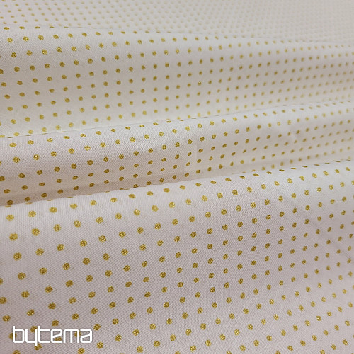 Cotton fabric PISANI DOT OF GOLD