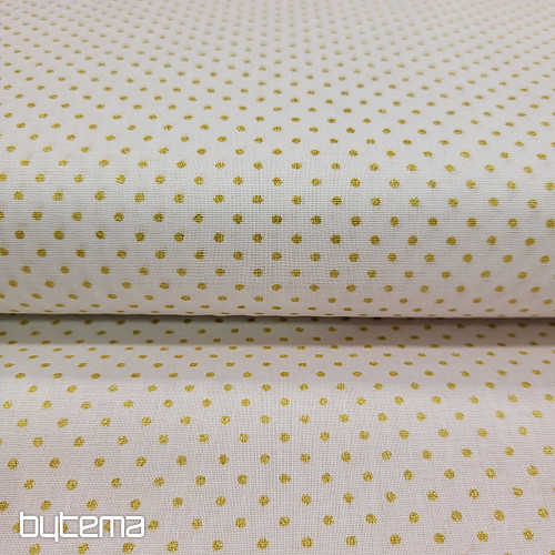 Cotton fabric PISANI DOT OF GOLD