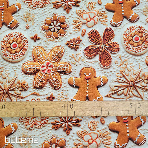 Cotton fabric CHRISTMAS VILLAGE