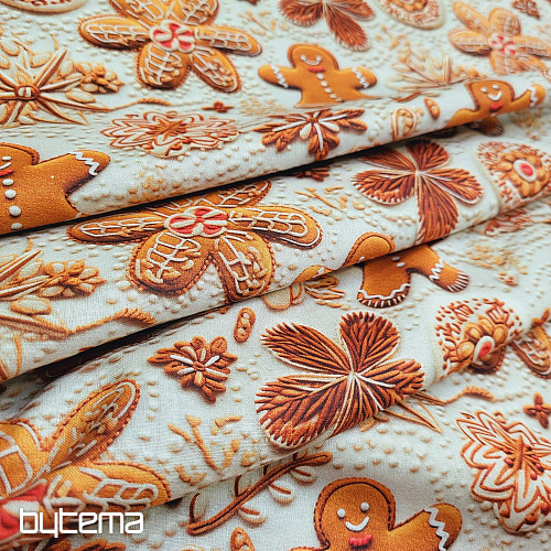 Cotton fabric CHRISTMAS VILLAGE