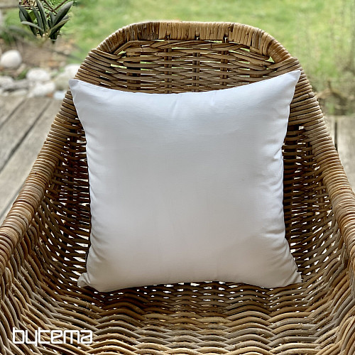Decorative pillowcase DAMASK white