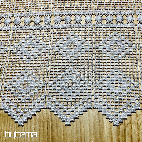Crocheted stained glass curtain GERSTER 11428