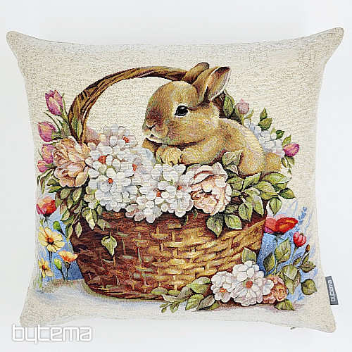 Easter tapestry cover HABBIT IN A BASKET