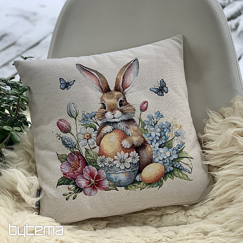 Easter tapestry cover HABBIT AND YELLOW EGGS