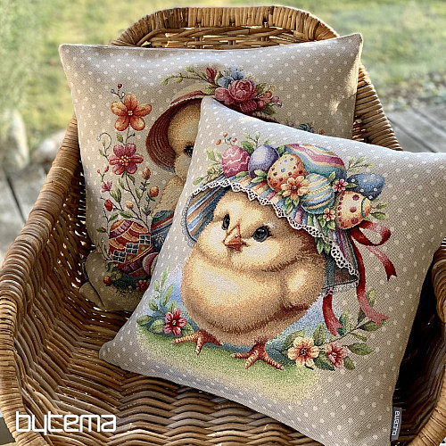 Easter tapestry cover GREAT CHICKEN