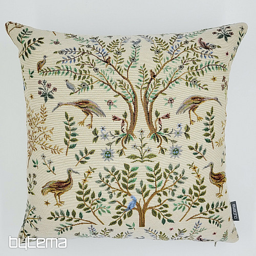 Tapestry pillowcase WILLIAM MORRIS beige - full-surface