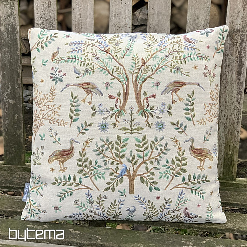 Tapestry pillowcase WILLIAM MORRIS beige - full-surface