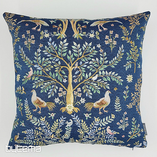 Tapestry pillowcase WILLIAM MORRIS blue - full-surface