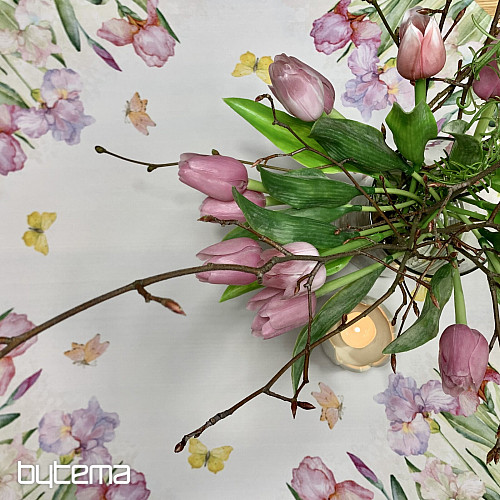 Tablecloth Irises